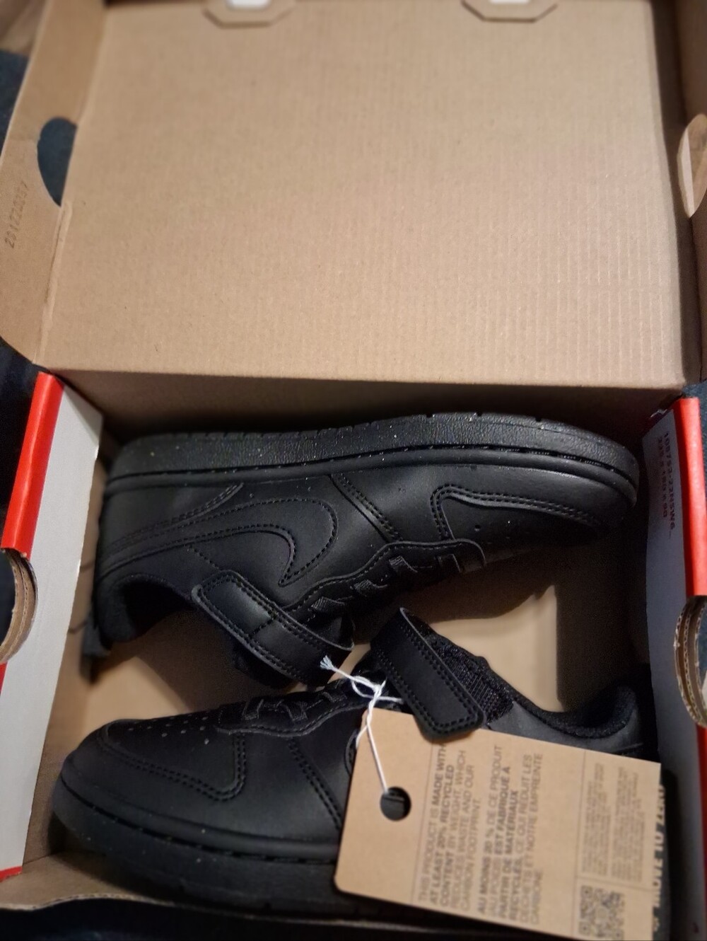Nike Kids Court Borough Low Recraft Sneakers - Black